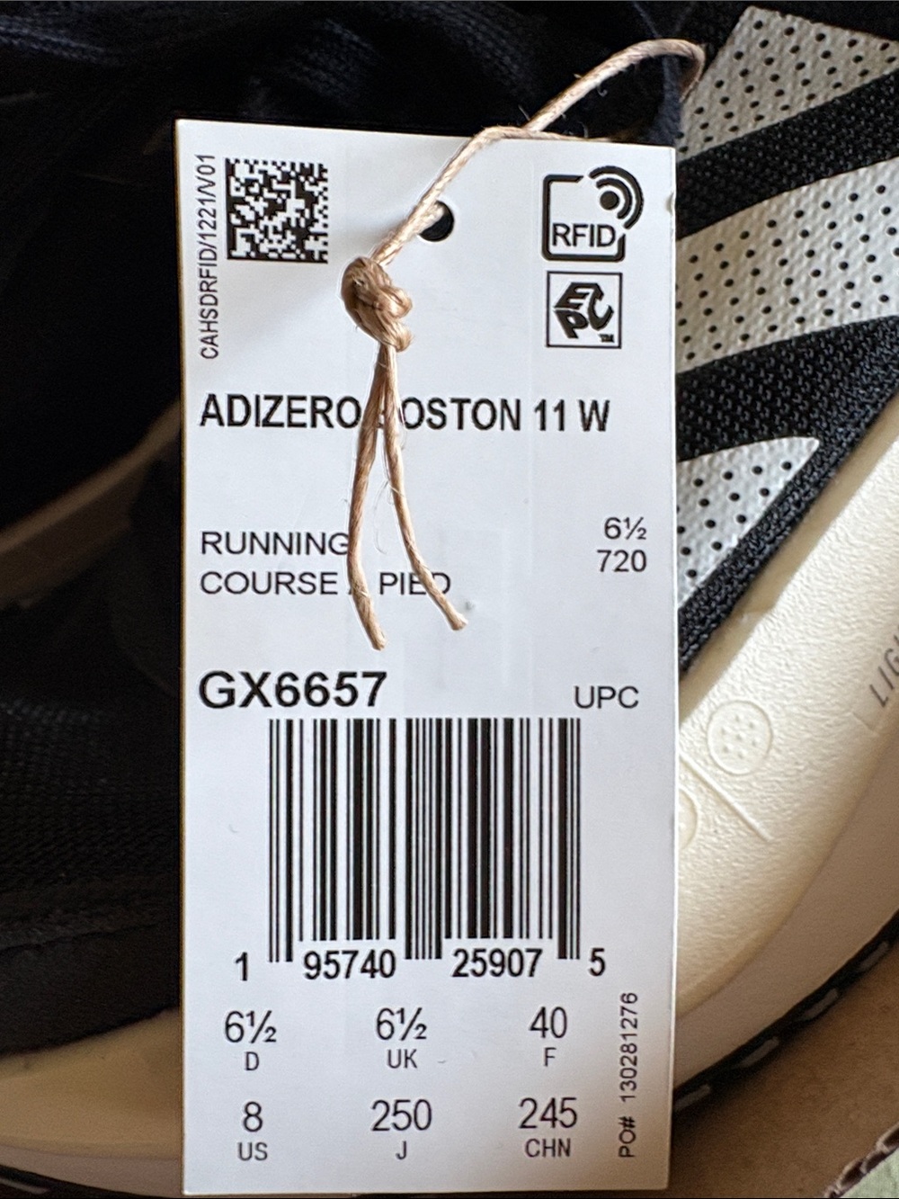 adidas Boston 11 Black White Women's brand new Running Shoes - Picture 4 of 8